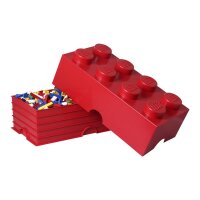 LEGO Storage Brick 2x4 | Rot