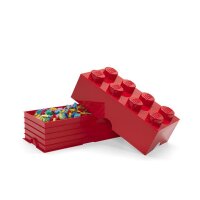 LEGO Storage Brick 2x4 | Rot