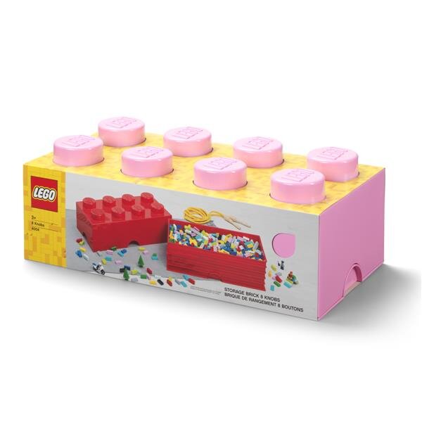 LEGO Storage Brick 2x4 | Light Pink