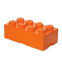 LEGO Storage Brick 2x4 | Bright Orange