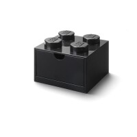 LEGO Schreibtischschublade 2x2 | Schwarz