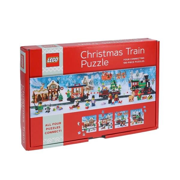 LEGO® Weihnachtszug Puzzle | 4x 100 Teile