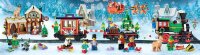 LEGO® Weihnachtszug Puzzle | 4x 100 Teile