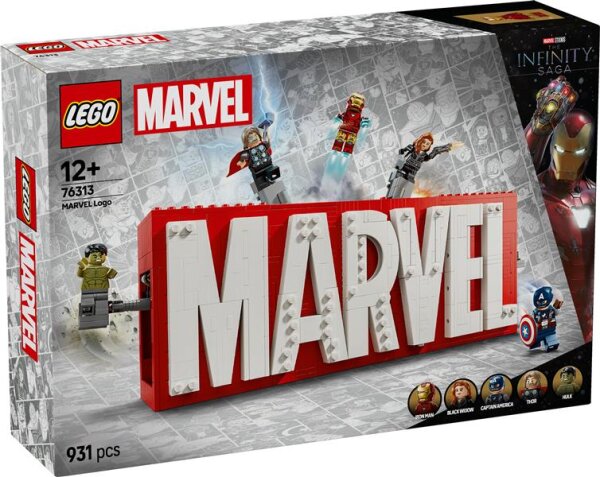 MARVEL Logo & Minifiguren