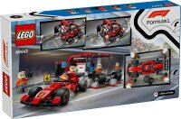 F1® Boxenstopp mit Boxencrew und Ferrari Flitzer